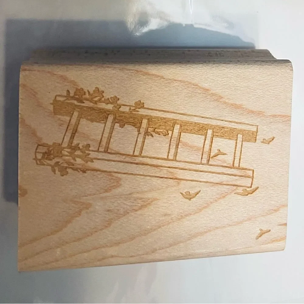 Jesslynn Padilla Wooden Stamp never used Ladder